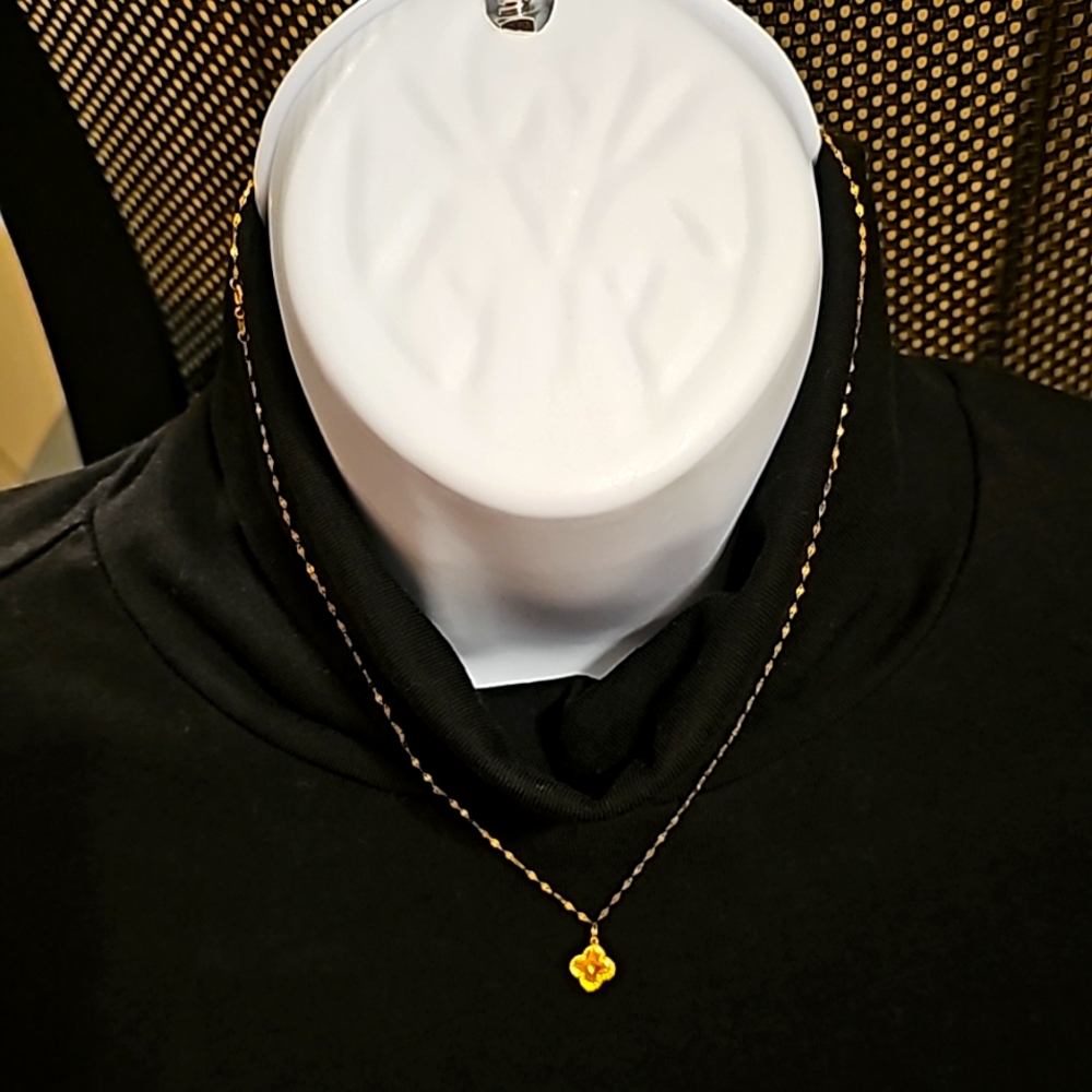 Lightweight 18k Saudi Gold Necklace